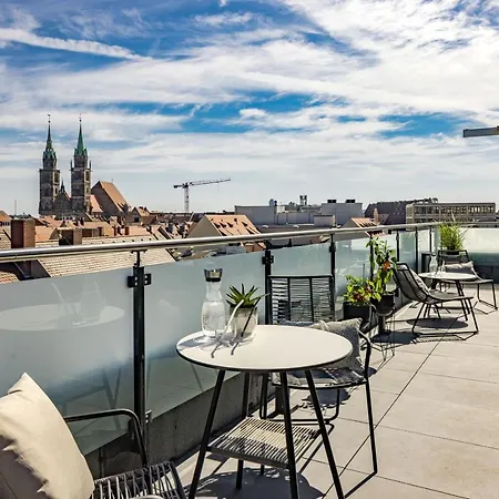 Luxus Penthouse Ueber Den Daechern Von Apartamento Nuremberga