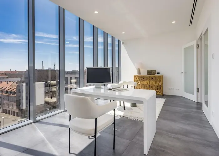Apartmán Luxus Penthouse Ueber Den Daechern Von Norimberk