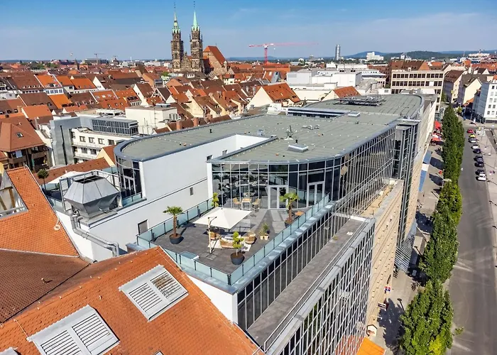 Apartmán Luxus Penthouse Ueber Den Daechern Von Norimberk